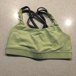 Baby green lulu lemon sports bra